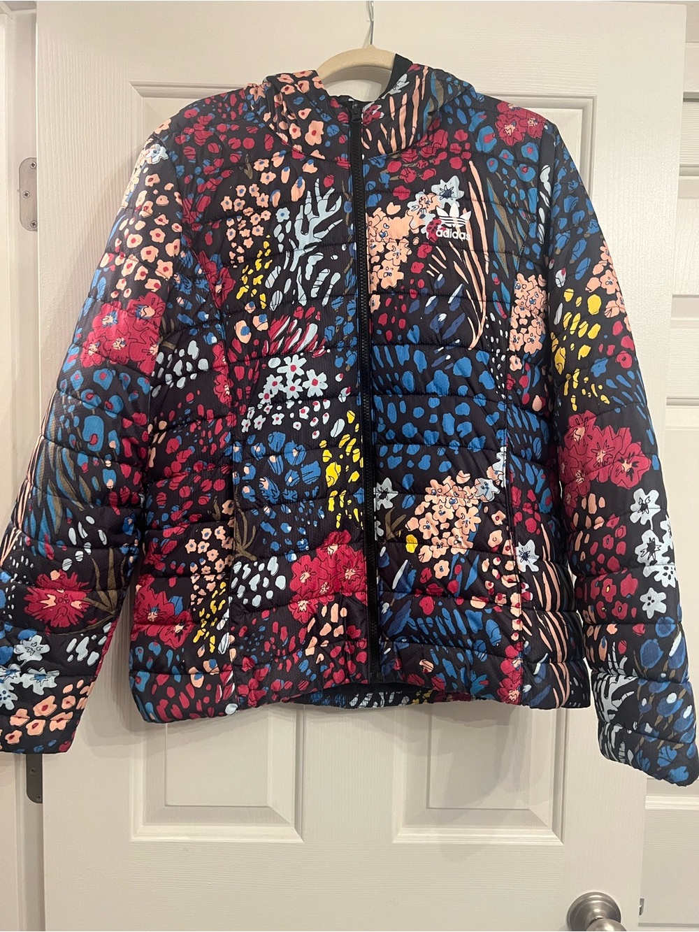 Adidas Originals Floral Slim Puffer Jacket